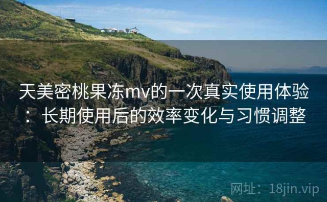 天美密桃果冻mv的一次真实使用体验：长期使用后的效率变化与习惯调整