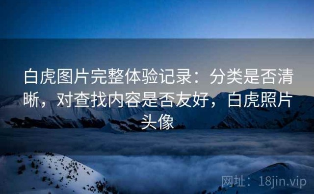 白虎图片完整体验记录：分类是否清晰，对查找内容是否友好，白虎照片头像