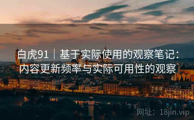 白虎91｜基于实际使用的观察笔记：内容更新频率与实际可用性的观察