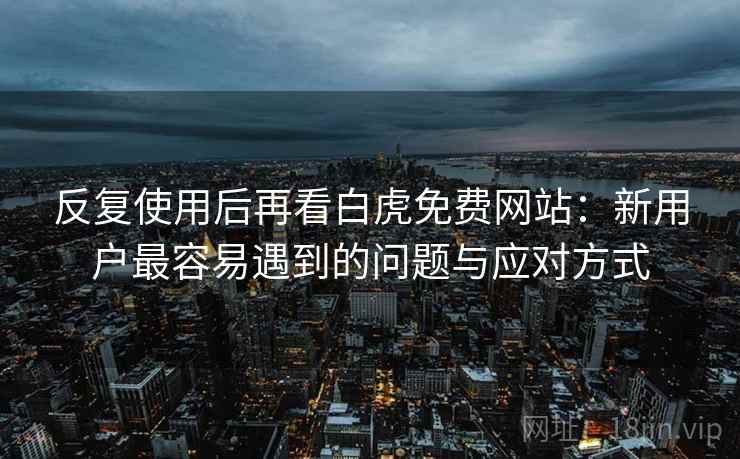 反复使用后再看白虎免费网站：新用户最容易遇到的问题与应对方式