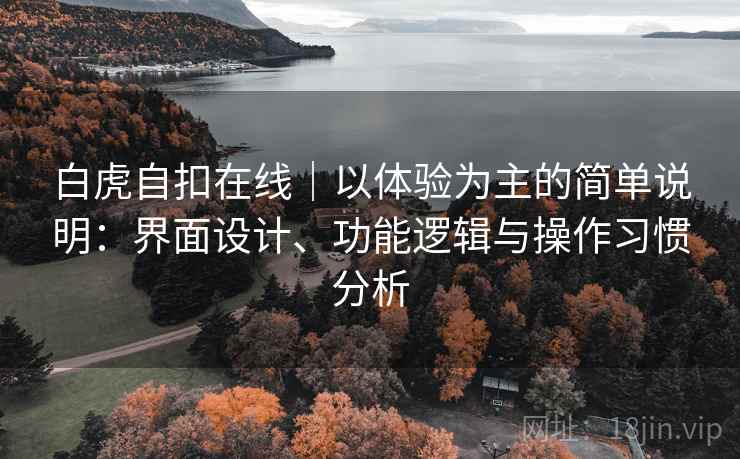 白虎自扣在线｜以体验为主的简单说明：界面设计、功能逻辑与操作习惯分析