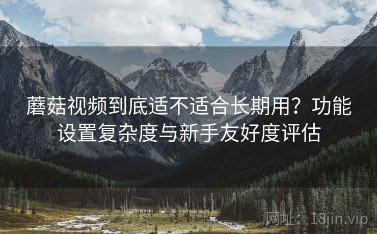 蘑菇视频到底适不适合长期用？功能设置复杂度与新手友好度评估