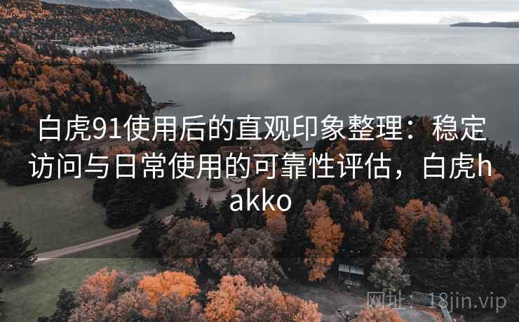 白虎91使用后的直观印象整理:稳定访问与日常使用的可靠性评估,白虎hakko 白虎91使用后的直观印象整理:稳定访问与日常使用的可靠性评估,白虎hakko