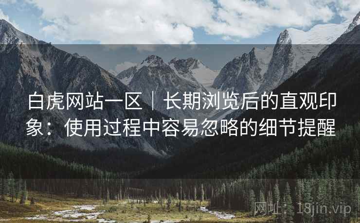 白虎网站一区｜长期浏览后的直观印象：使用过程中容易忽略的细节提醒