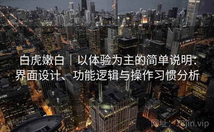 白虎嫩白｜以体验为主的简单说明：界面设计、功能逻辑与操作习惯分析